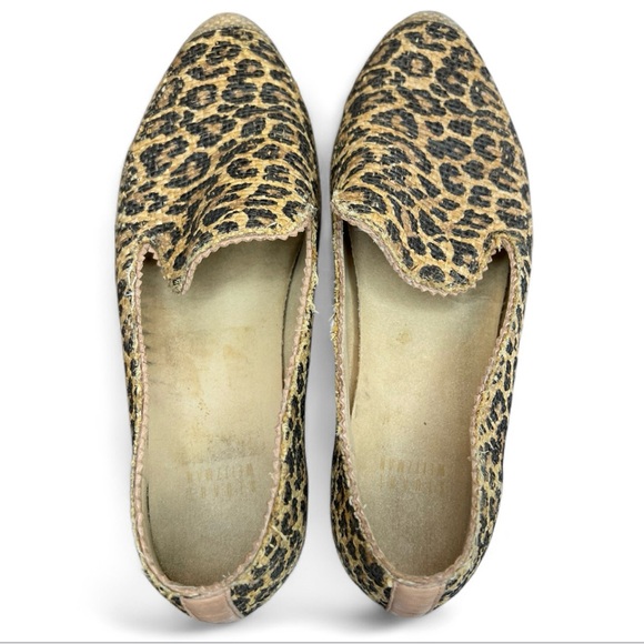 Stuart Weitzman Catalan Leopard-Print Espadrille animal print boho loafer flats - Picture 5 of 8